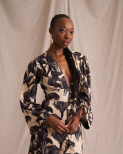 Victoria Dress Canna Lilly Print