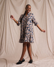 Pintuck Mini Tier Dress
