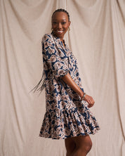 Pintuck Mini Tier Dress