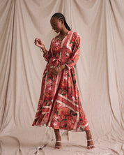 Kiara Shirt Dress Rose Manor Print