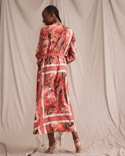 Kiara Shirt Dress Rose Manor Print