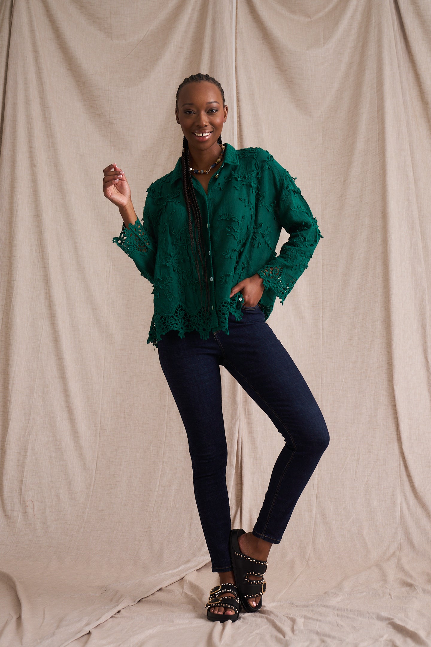 Vine Cotton Blouse