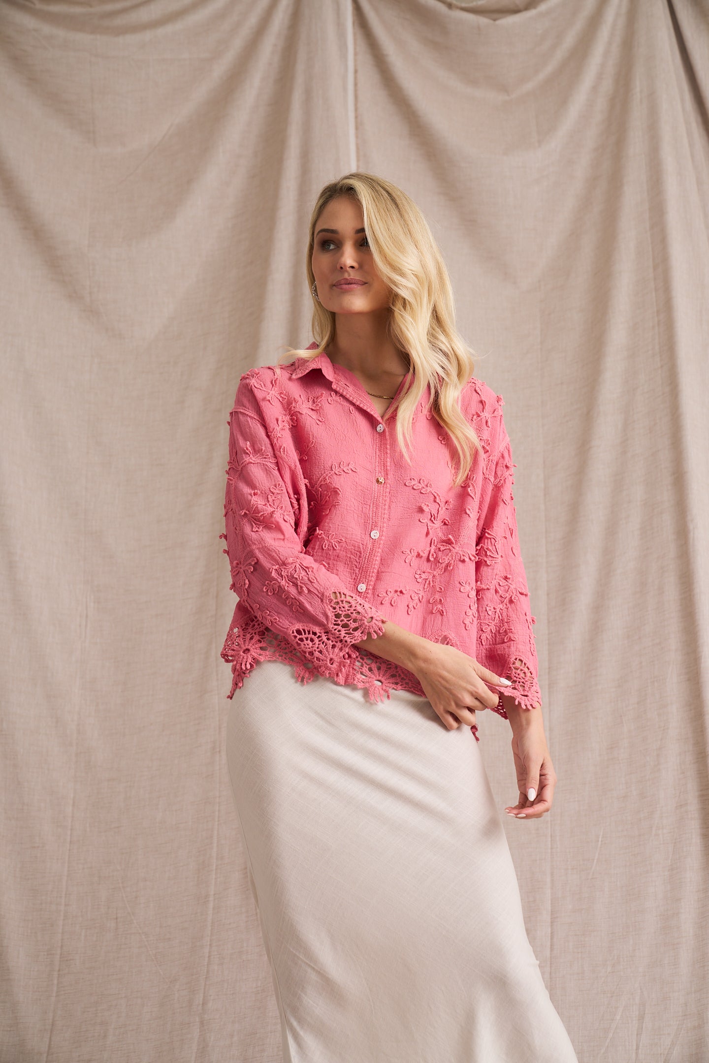 Vine Cotton Blouse