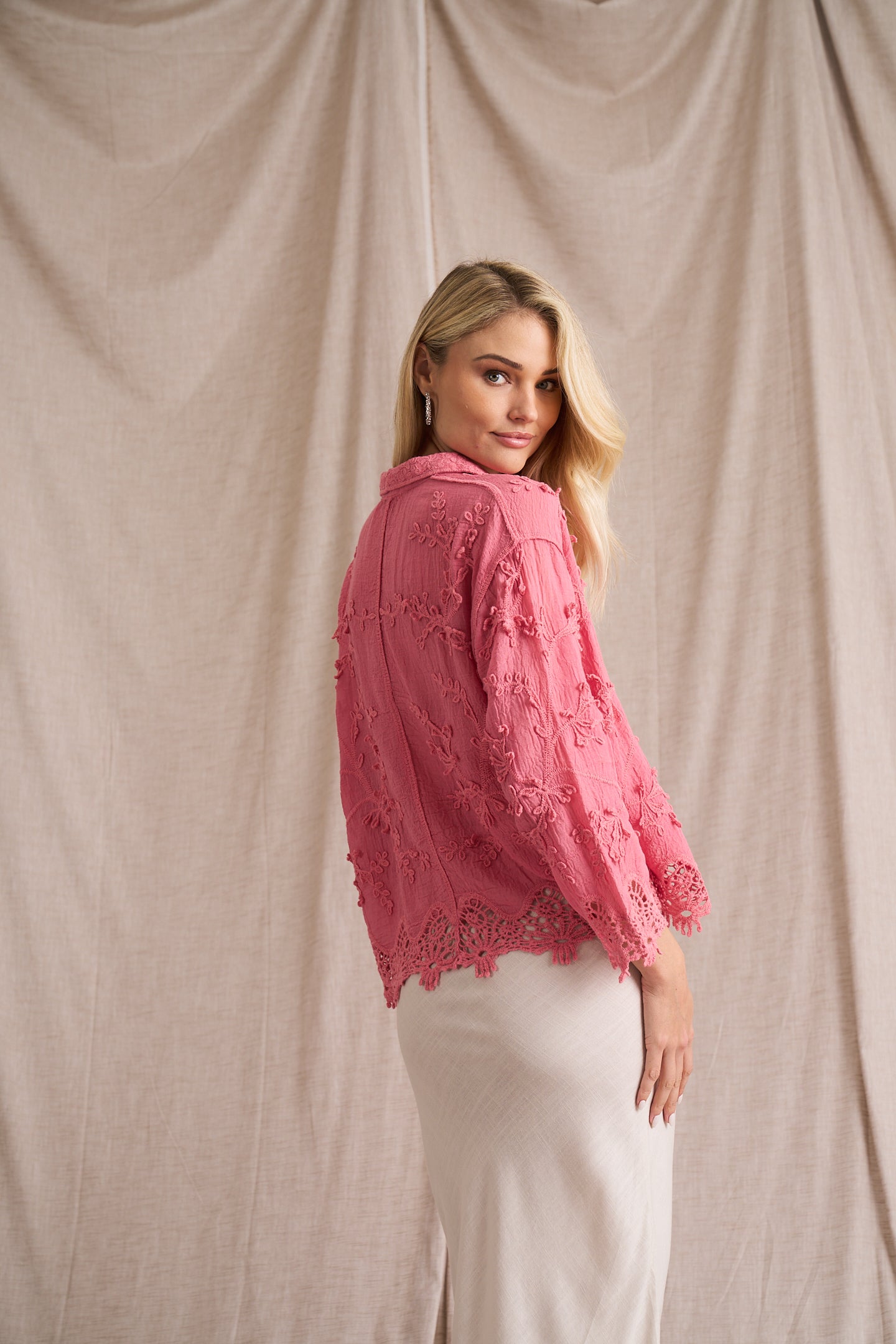 Vine Cotton Blouse