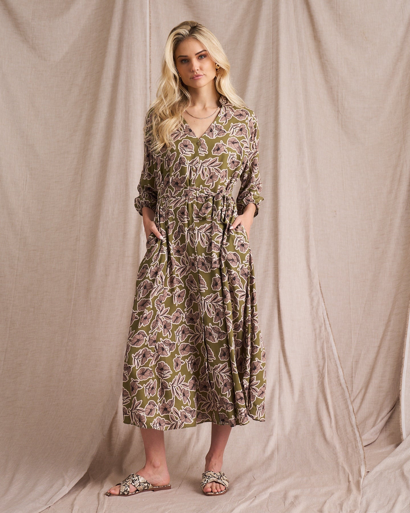 Kiara Fine Lines Shirt Dress