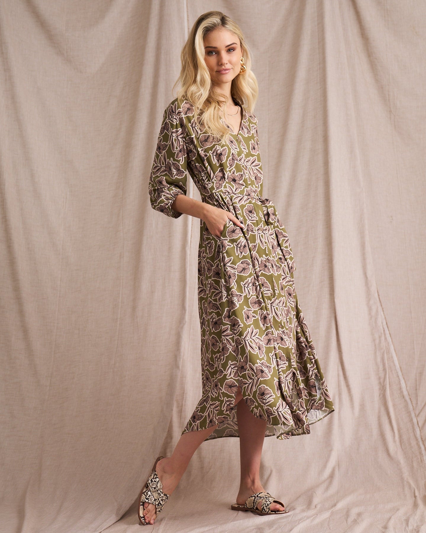 Kiara Fine Lines Shirt Dress