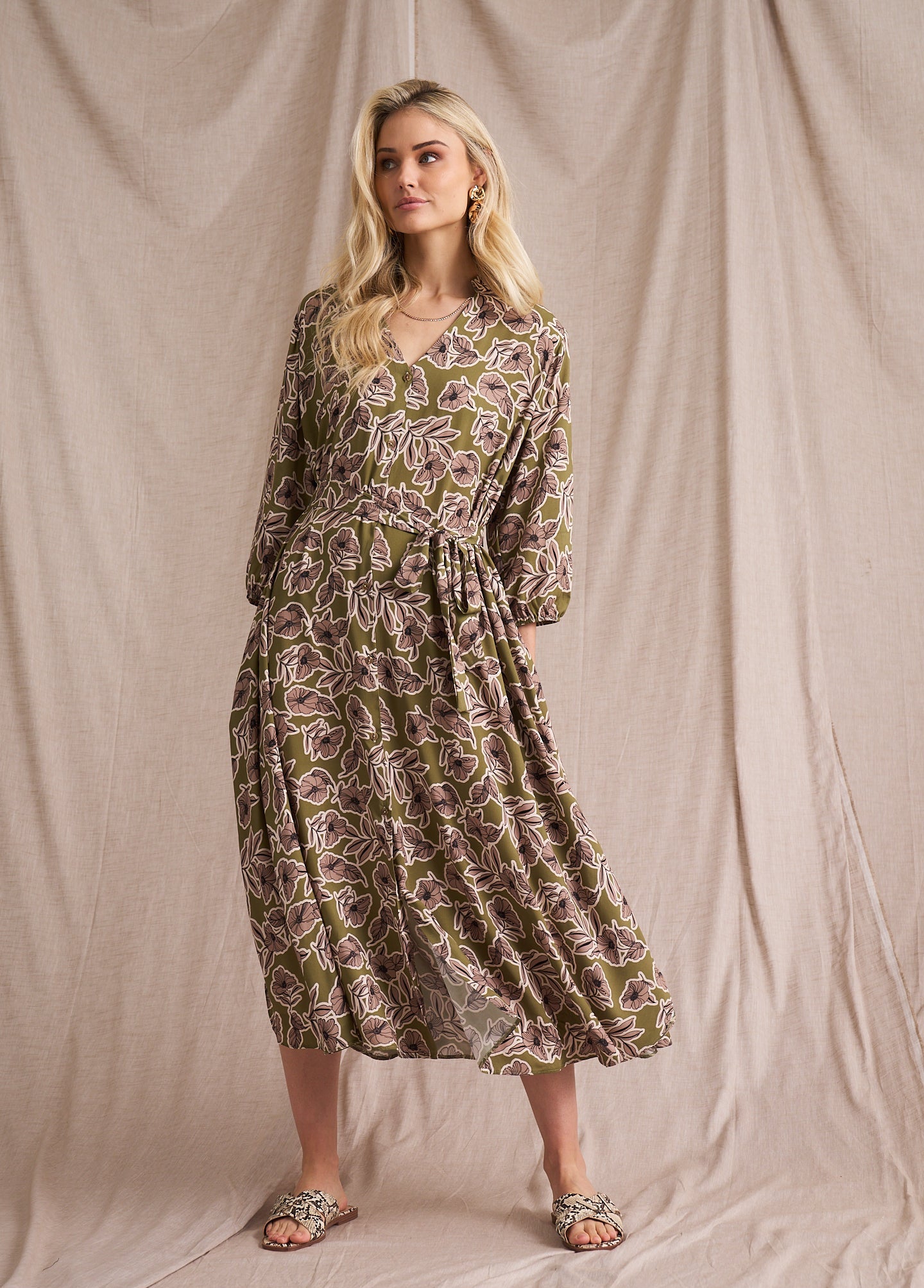 Kiara Fine Lines Shirt Dress