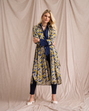Liza Shirt Dress Chartreuse Print