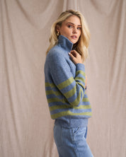 Half Zip Wool Blend Jumper
