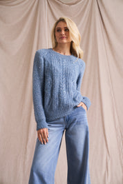 Sequin Mix Eyelash Knit