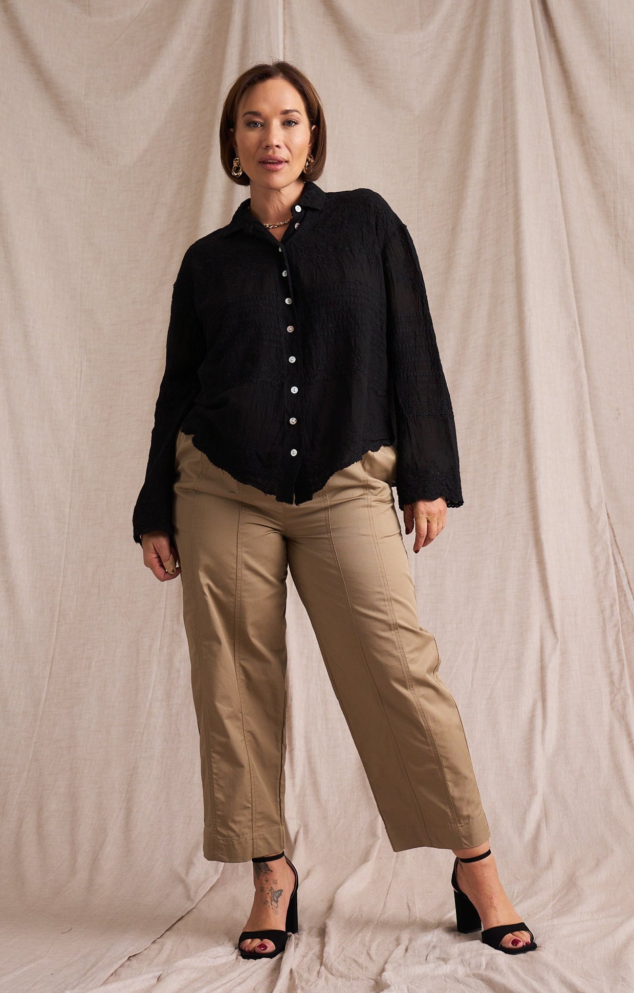Western Cotton Applique Shirt