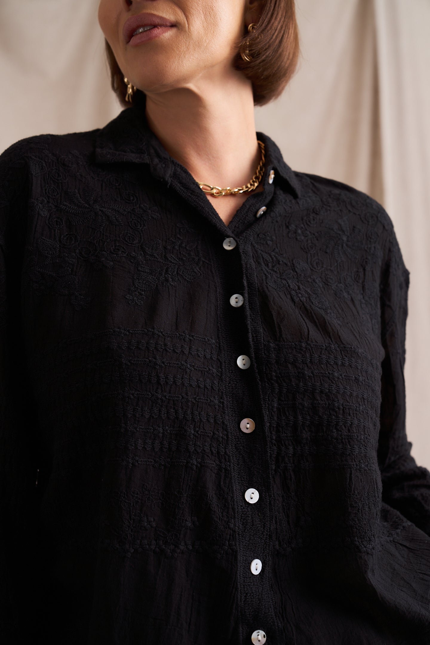 Western Cotton Applique Shirt