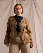 Applique Crochet Jacket  (CURVE)