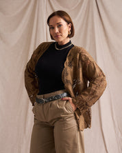 Applique Crochet Jacket  (CURVE)
