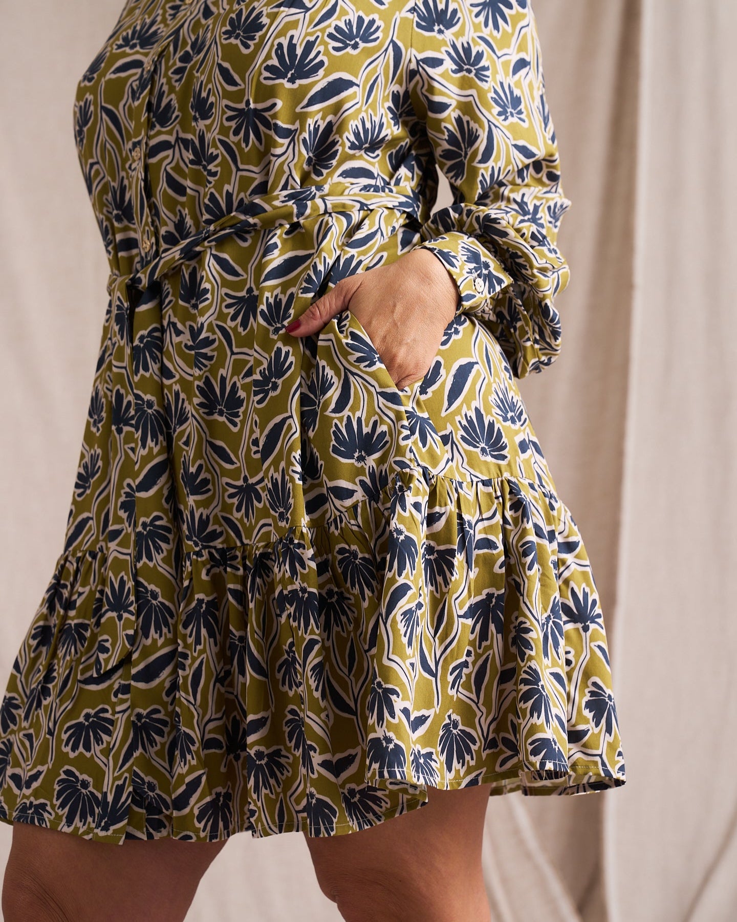 Havanna Tier Shirt Dress
