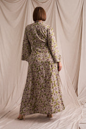 Victoria Dress Fine Line Print
