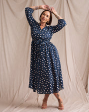 Kiara Polka Dot Shirt Dress