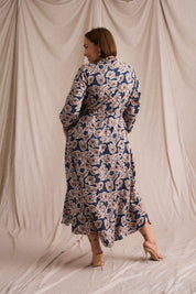Kiara Denim Fine Lines Shirt Dress