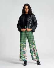 Pine Meadow Check Paperbag Pants