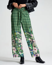 Pine Meadow Check Paperbag Pants