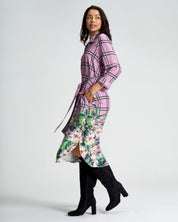 Violet Meadow Check Liza Shirt Dress