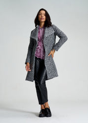 Willow Charcoal Wrap Coat