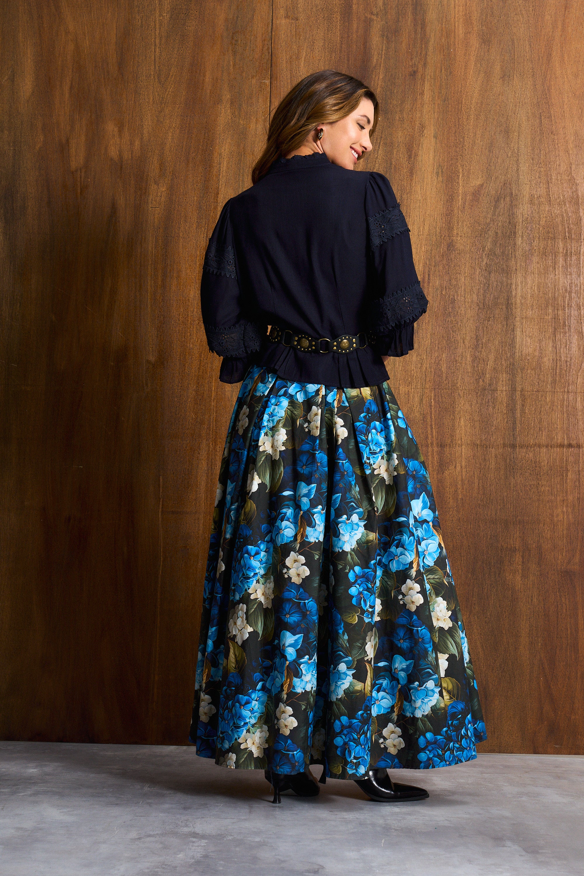 Pera Bloom Hoop Cotton Skirt