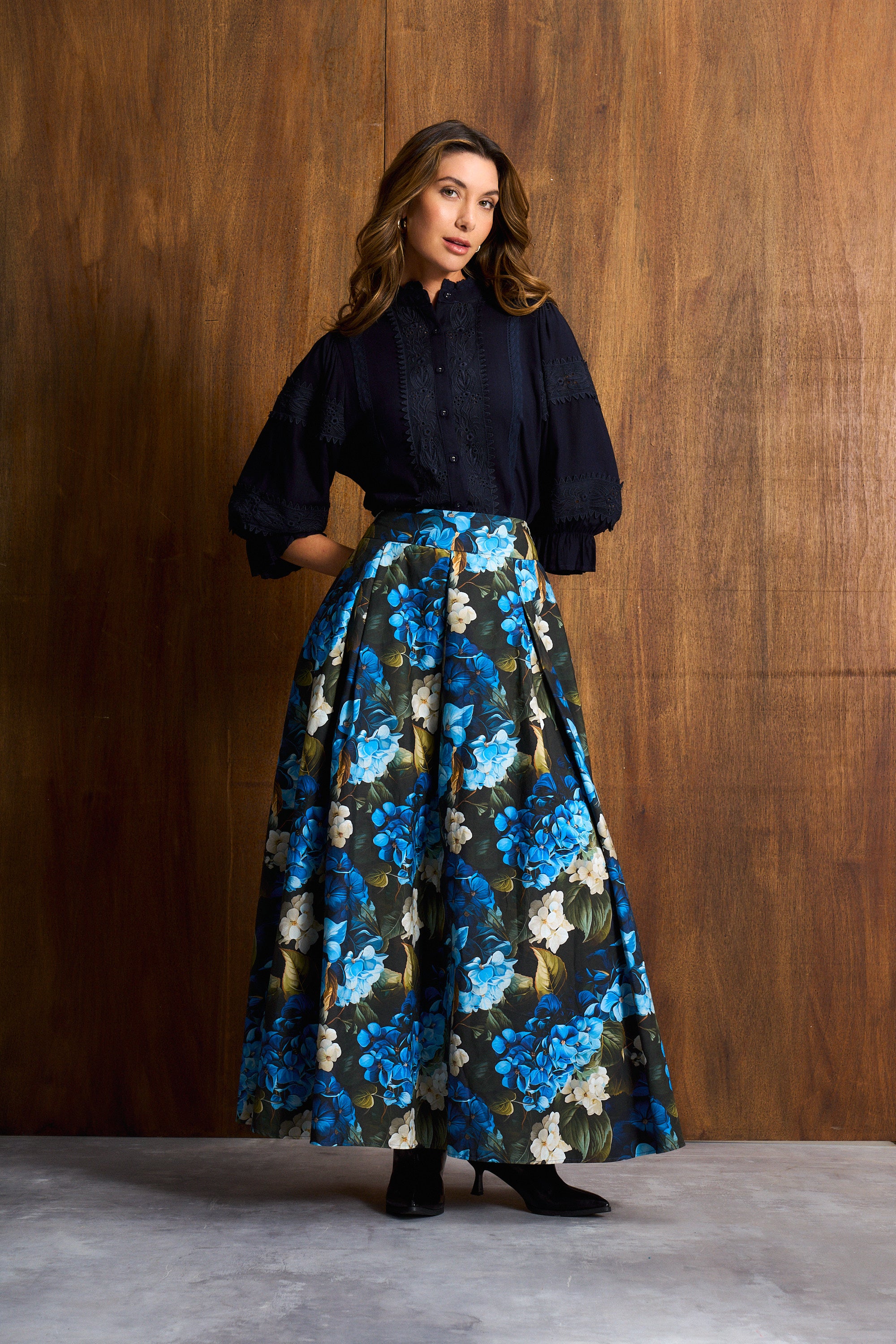 Pera Bloom Hoop Cotton Skirt