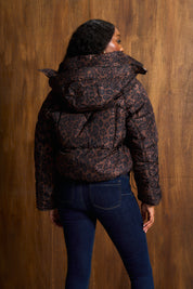Chocolate Leopard Cocoon Jacket