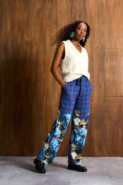 Border Hydrangea Paperbag Pant