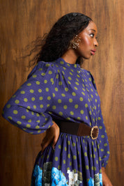 Spotted Benita Belted Dress – comes with a complimentary belt ✨