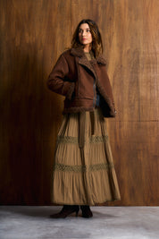 Chocolate Shaggy Sherpa Jacket