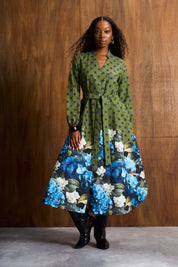 Polka Cotton Kiara Shirt Dress