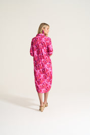 Pink Palm Viscose Tunic