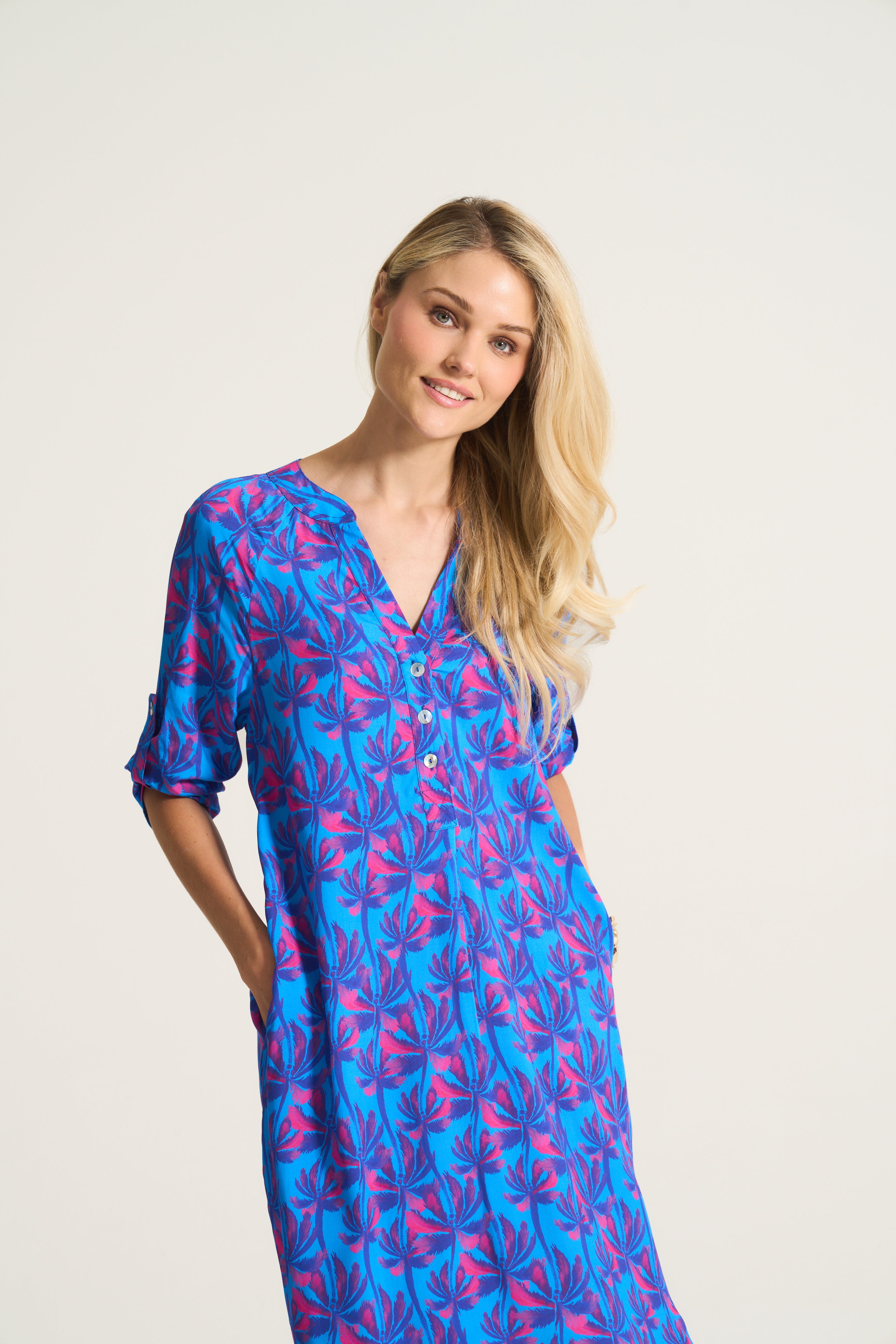 Cobalt Palm Monaco Tunic