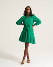 Green Tier Flirt Dress