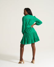 Green Tier Flirt Dress