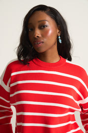 Capri Orange Stripe Knit
