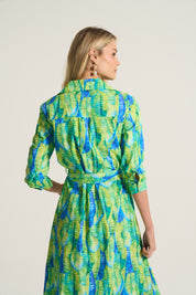 Lime Reef Cotton Dress