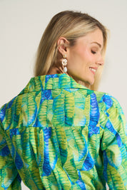 Lime Reef Cotton Dress