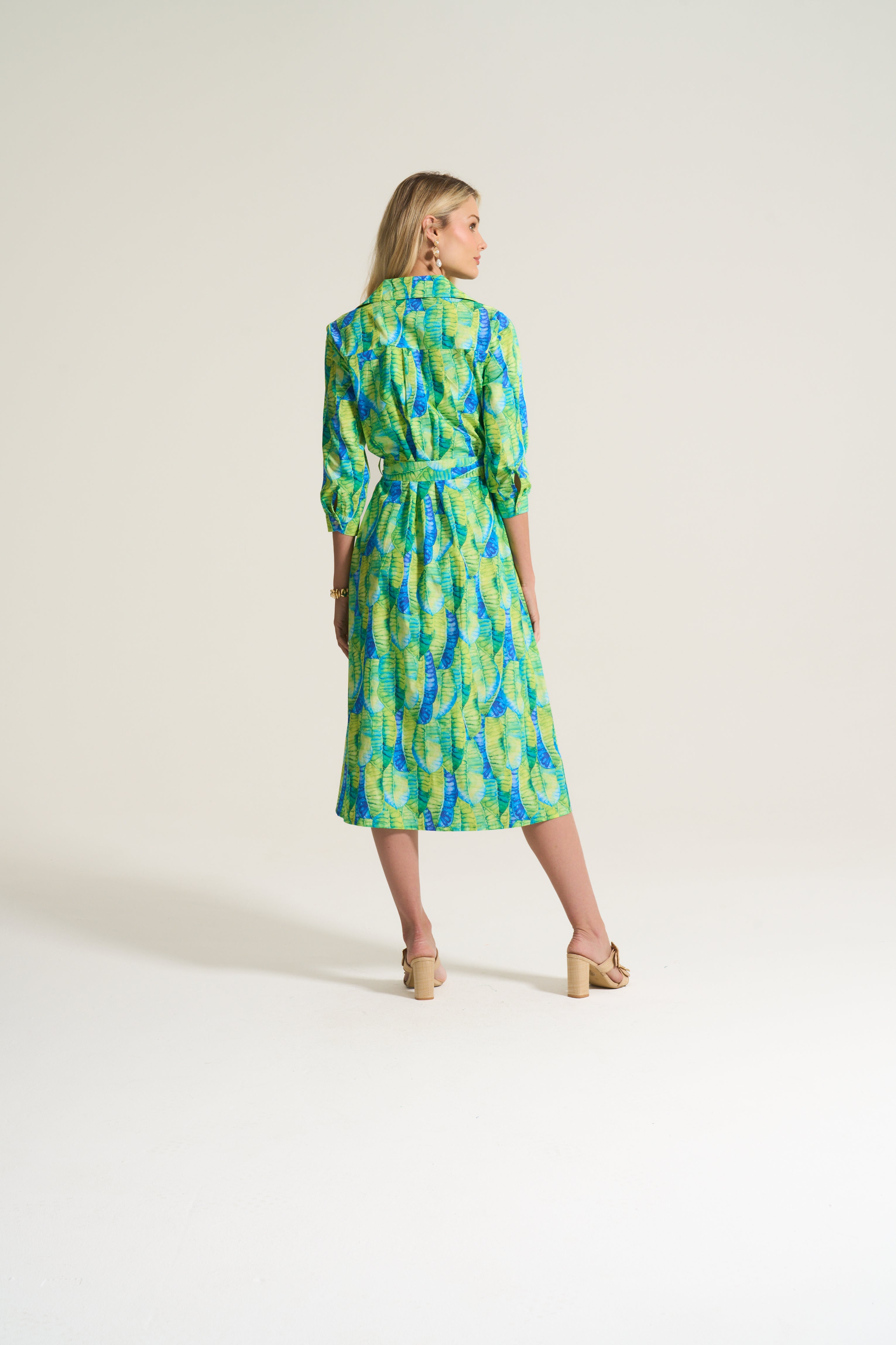Lime Reef Cotton Dress