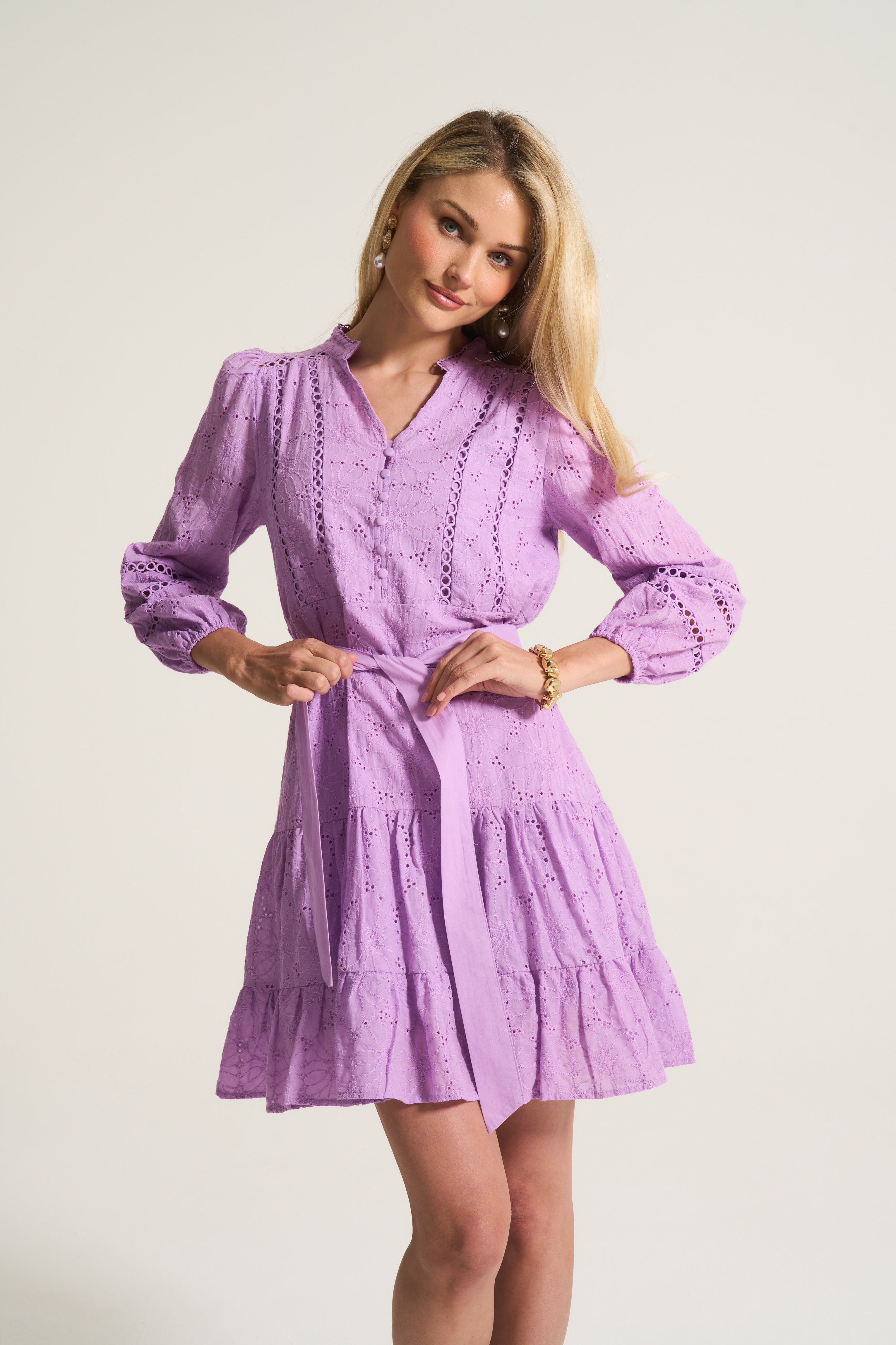 Lilac Tier Flirt Dress