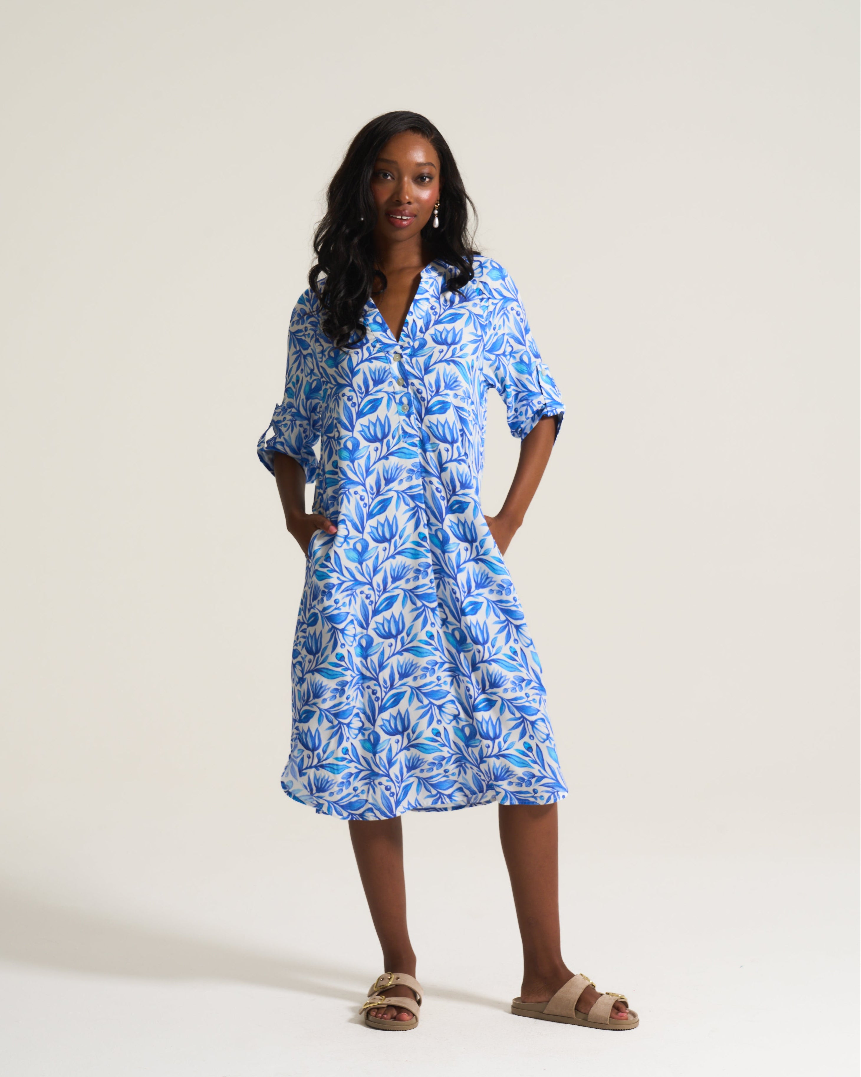 Monaco Tunic In Blue Paradise