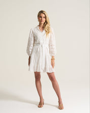 White Tier Flirt Dress