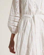 White Tier Flirt Dress