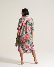 Cotton Daniella Tunic in Pink Daisy