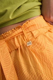 Wild Tropic Wide leg Pants  in Papaya