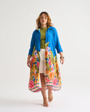 Wild Tropic Liza Dress in Blue