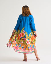 Wild Tropic Liza Dress in Blue