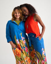 Wild Tropic Liza Dress in Blue